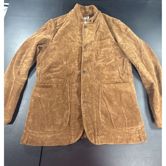 Relwen Men's Corduroy Trap Blazer Jacket Chestnut Brown Huckberry XL - Picture 1 of 15